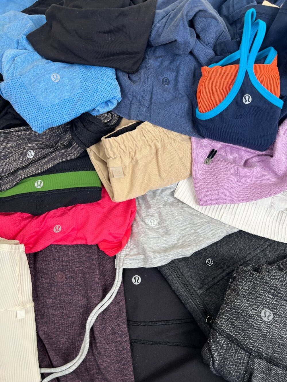 16 Piece Lululemon Bundle Lot Mystery DIY Box Leggings Pants Tops Sweaters Tees